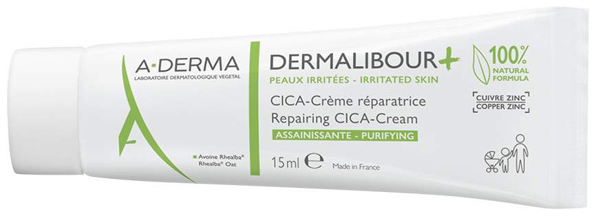 A-Derma Dermalibour+ Cica Reparierende Creme 15 ml