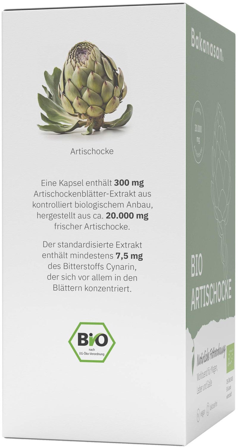 Bakanasan Bio Artischocke 100 Kapseln