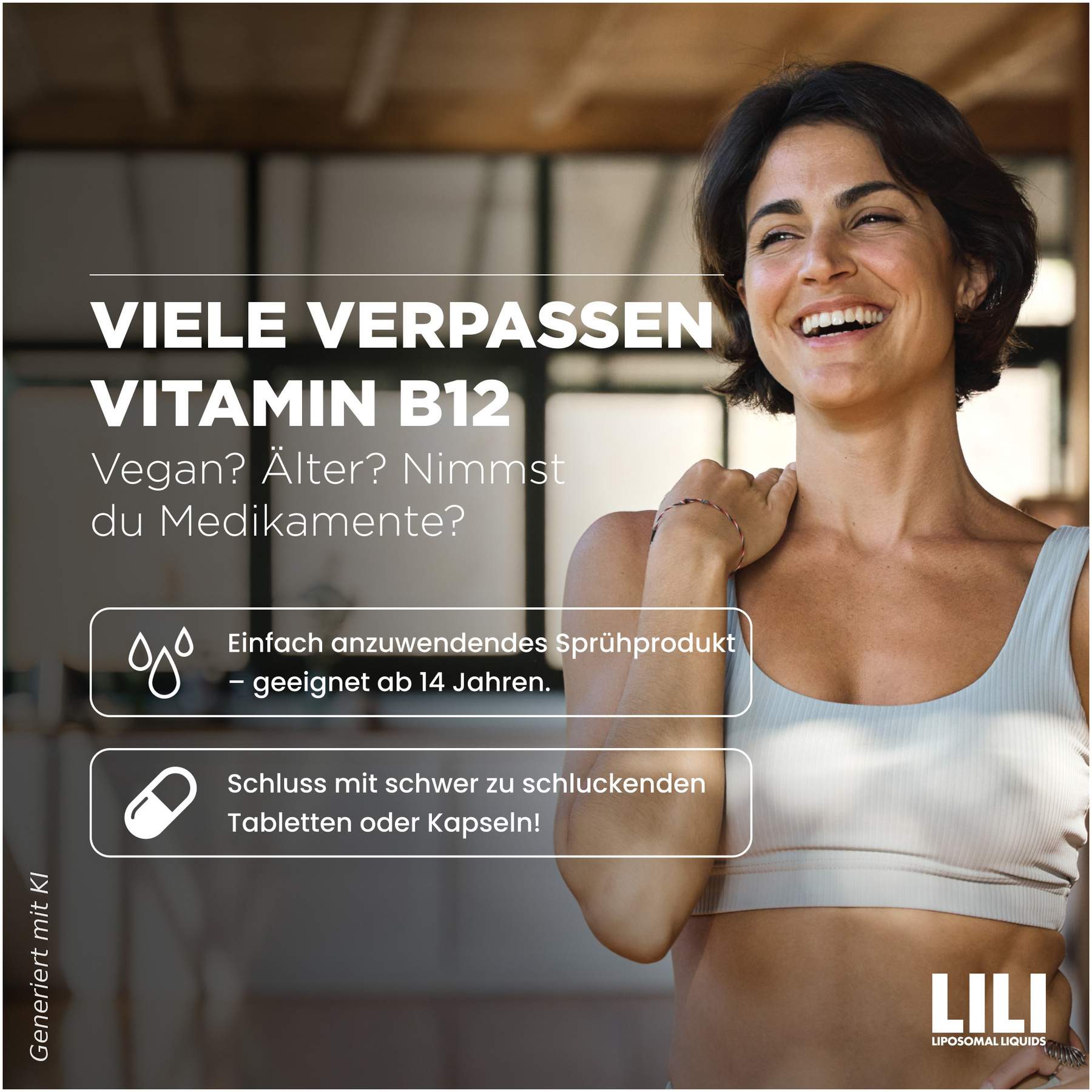 LILI Liposomal Liquids Vitamin B12 500 µg vegan liposomal 20 ml Spray