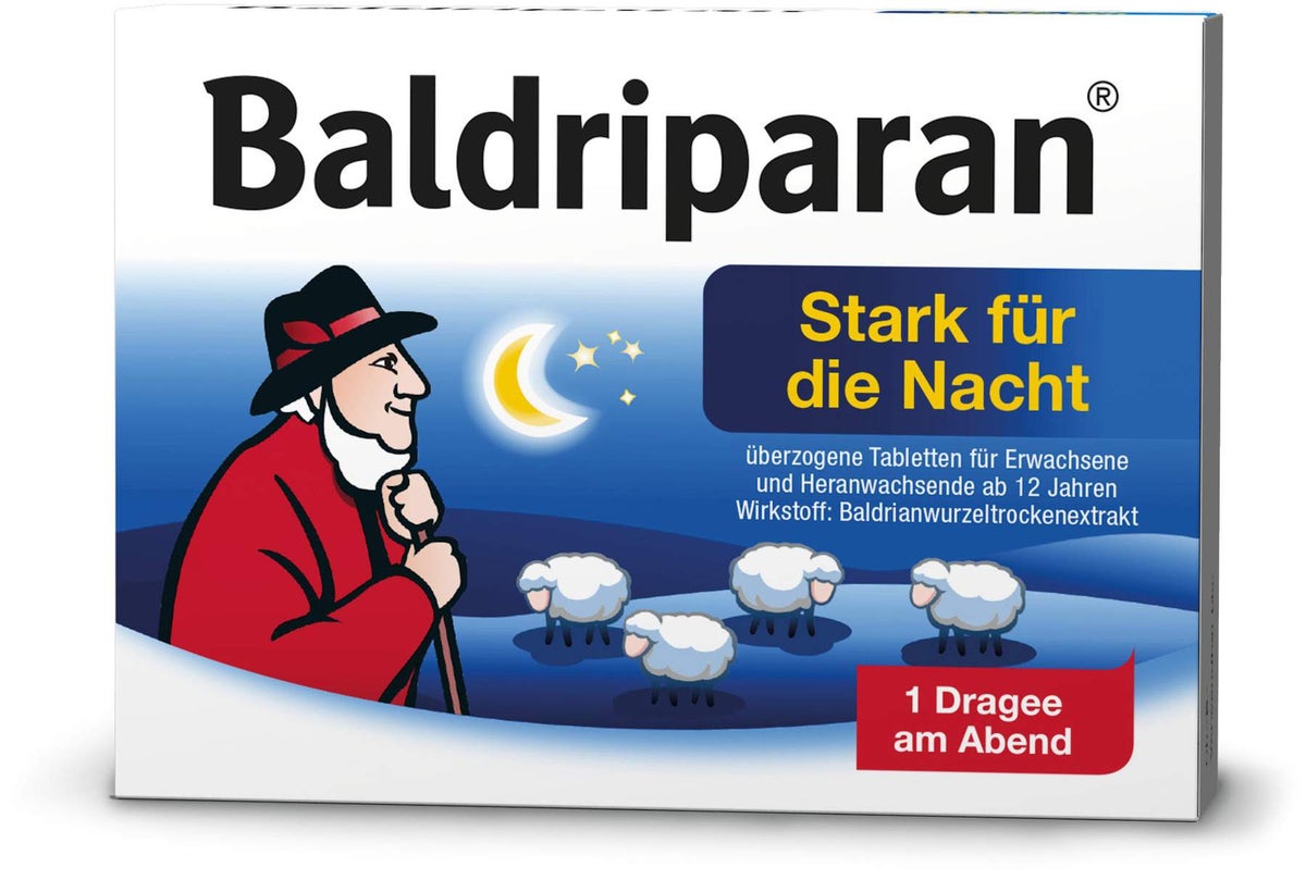 Baldriparan Stark für die Nacht 30 überzogene Tabletten