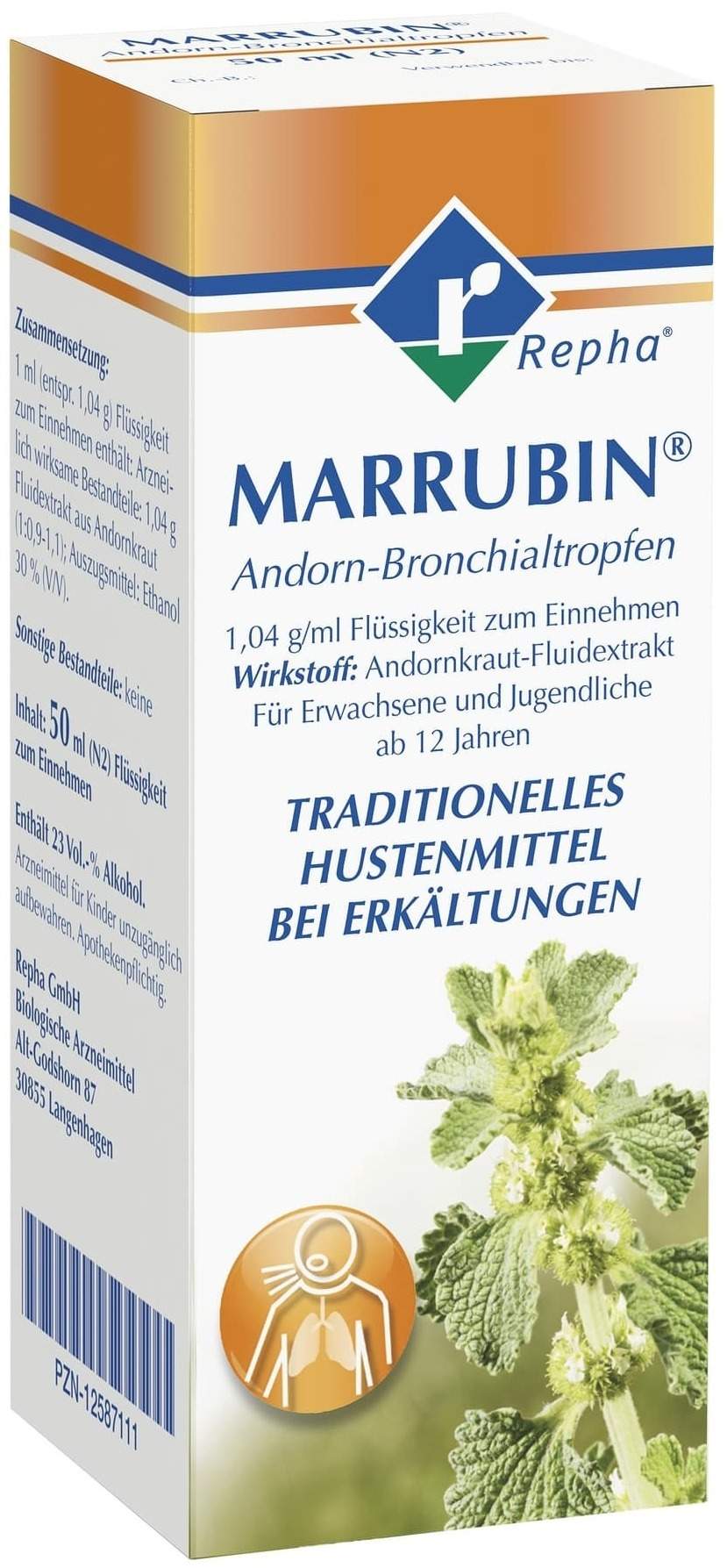 Marrubin Andorn-Bronchialtropfen 50 ml