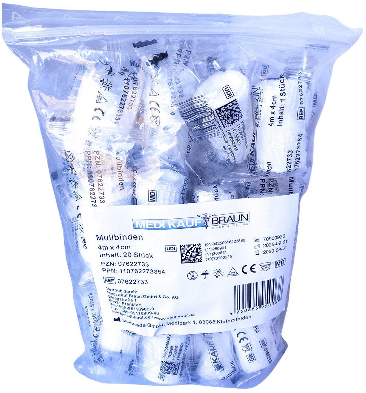 Mullbinden 4 Mx4 cm