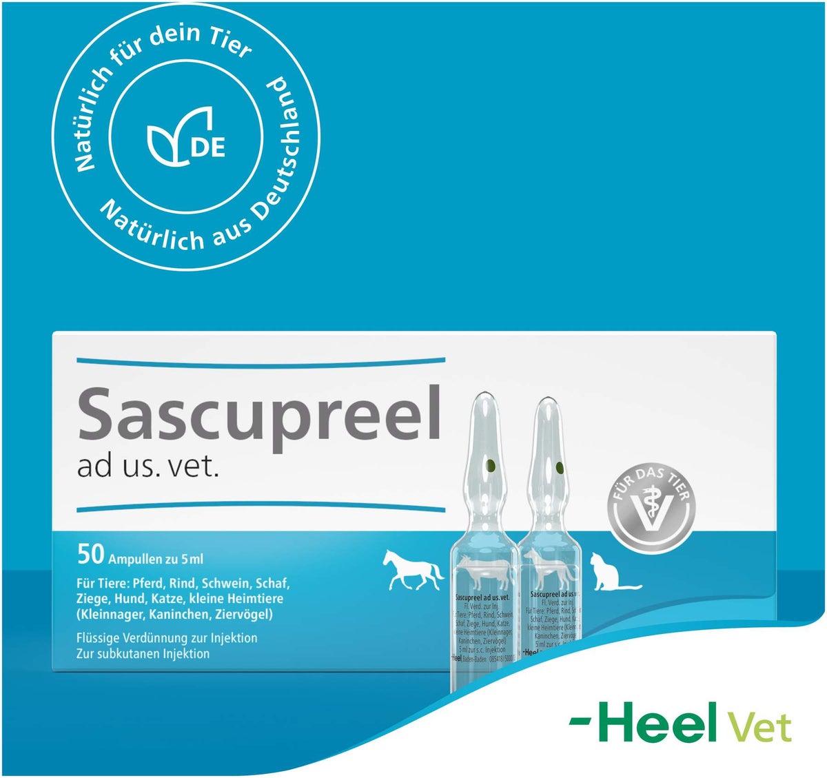 Sascupreel ad us.vet. 50 x 5 ml Ampullen