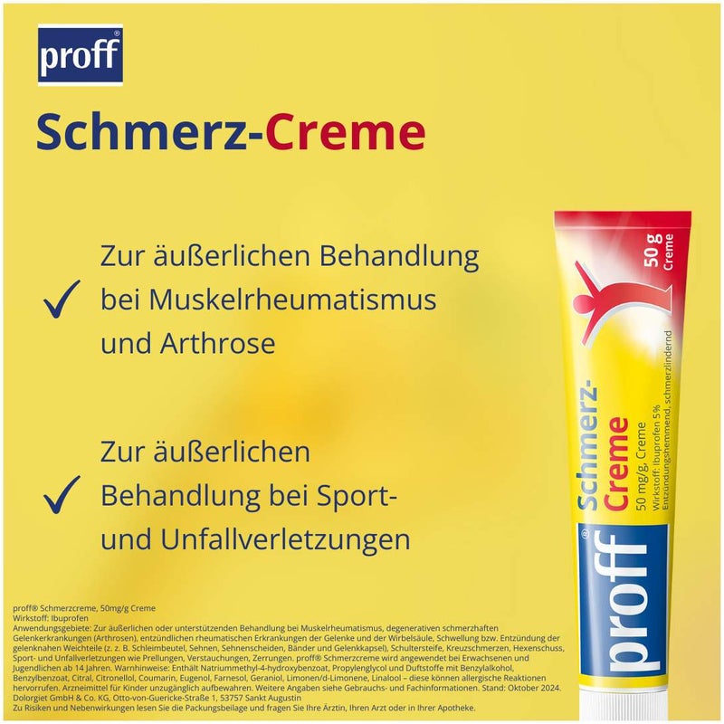 Proff Schmerzcreme 5% 50 g