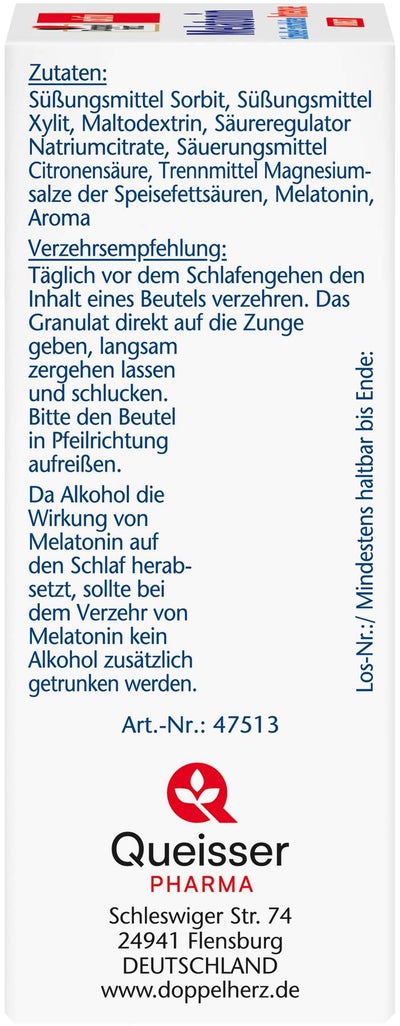 Doppelherz Aktiv Melatonin Direct Schneller Einschlafen 20 Pellets