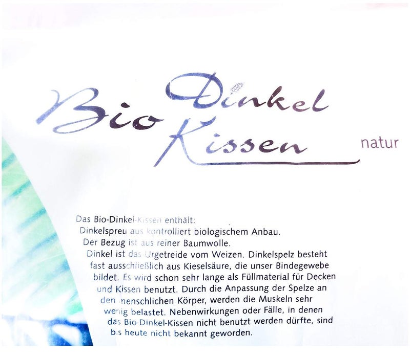 Dinkelspelz Kissen 40 X 60 cm Naturbelassen 1 Stück
