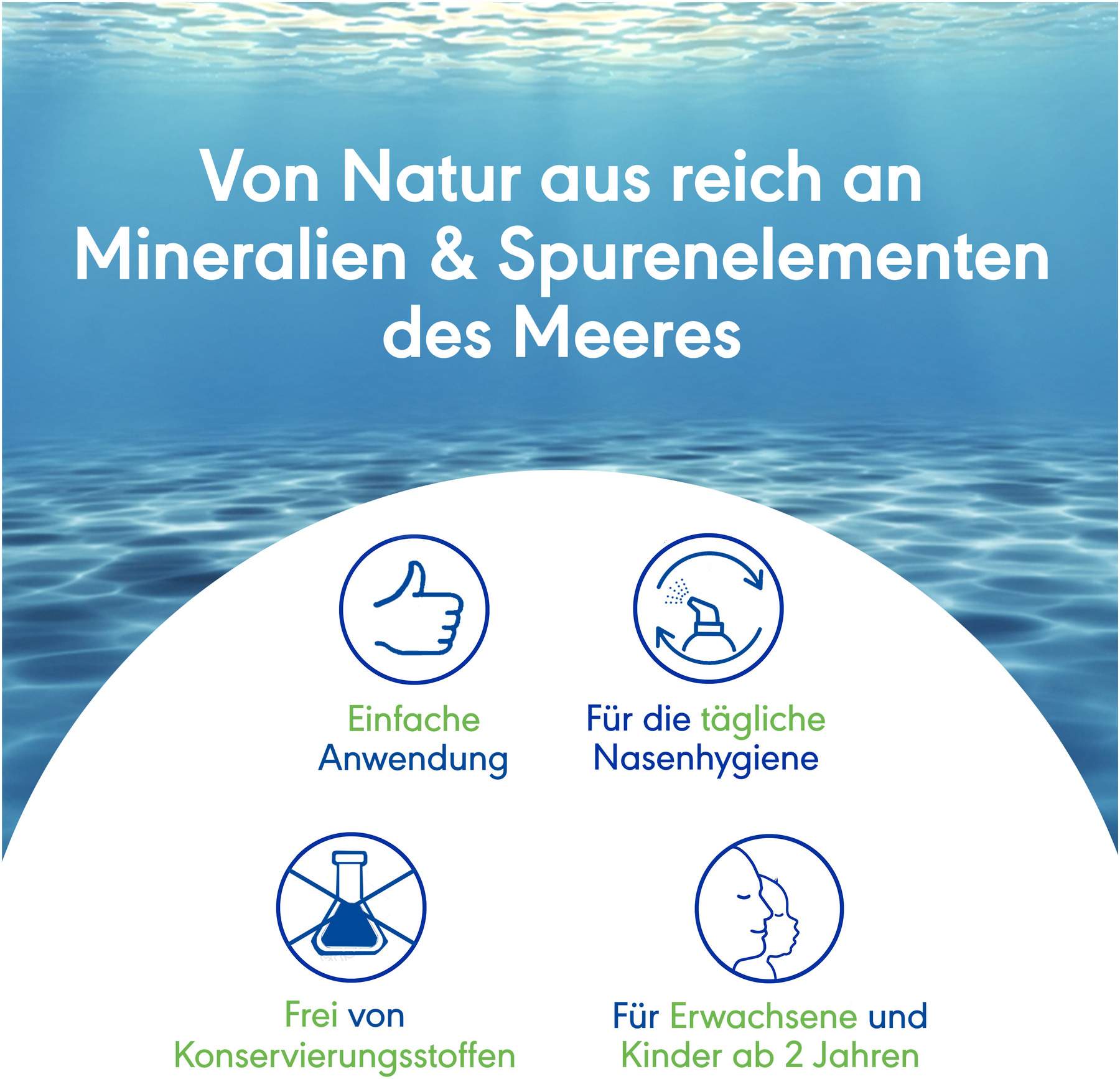OtriNatural Nasenreinigung strong Meerwasser Nasenspray, 100% natürlich 125 ml