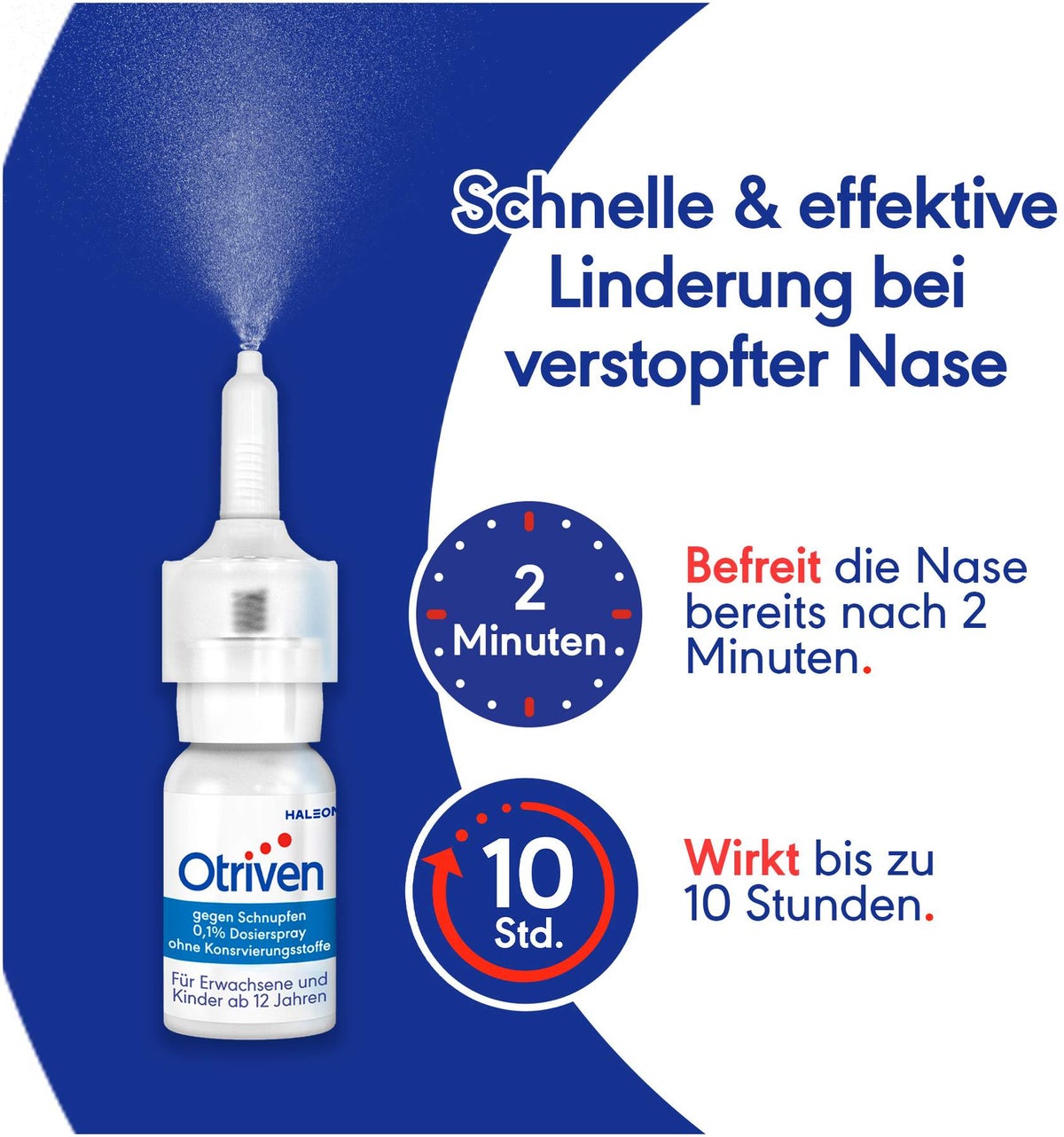 Otriven 0,1 % Dosierspray ohne Konservierungsstoffe 10 ml