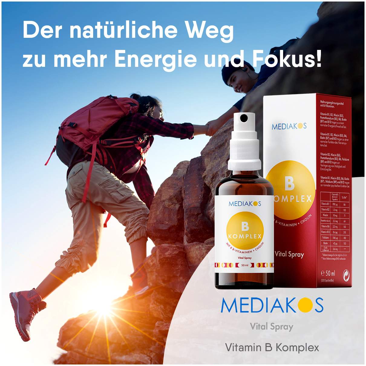 Vitamin B Komplex Mediakos Vital Spray 50 ml