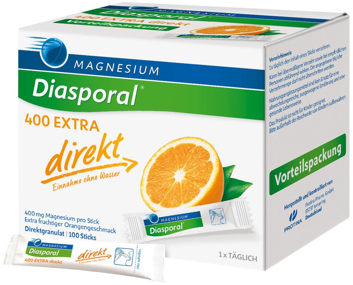 Magnesium Diasporal 400 Extra 100 Direkt Granulat Sticks