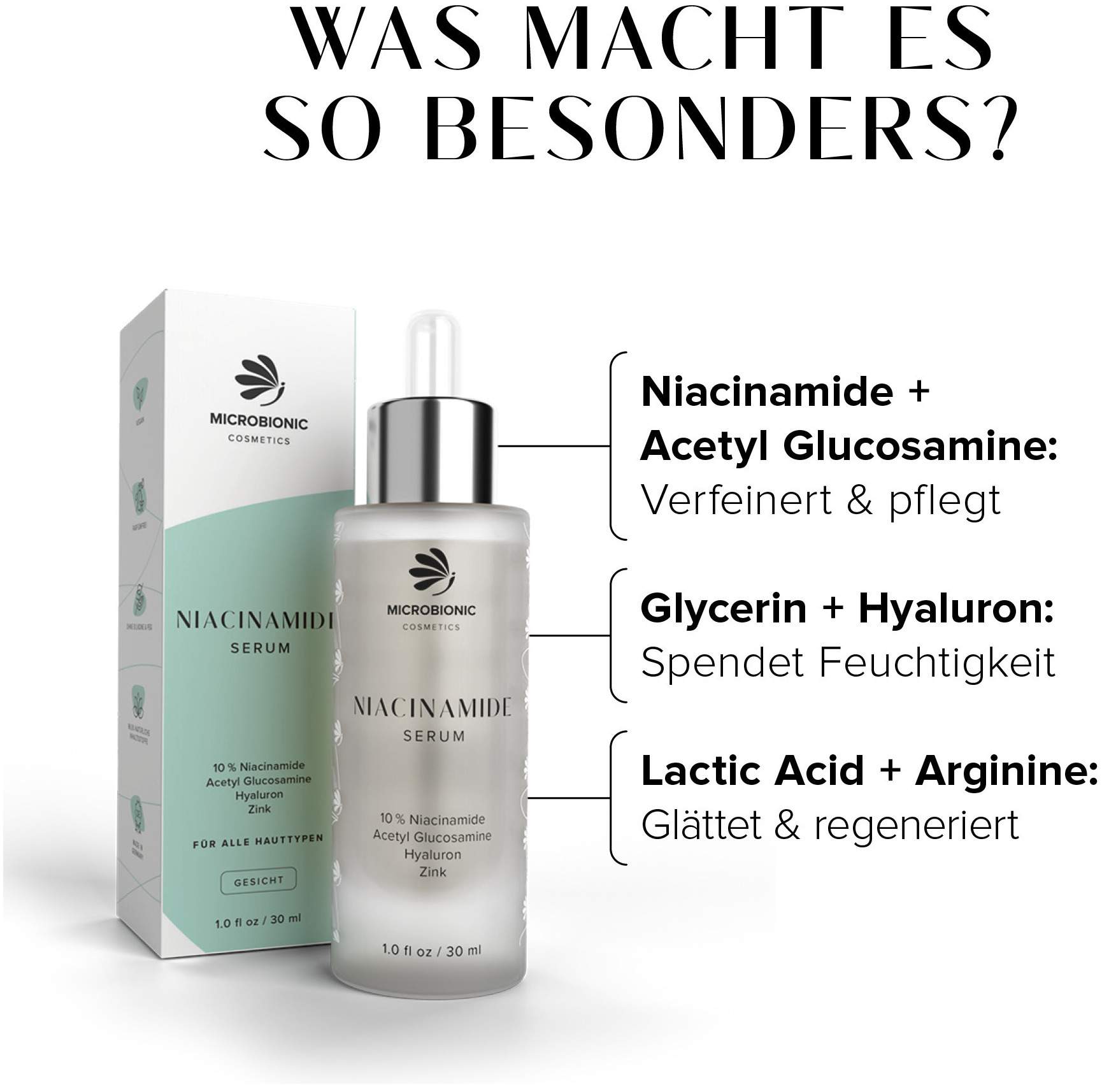 Microbionic cosmetics Niacinamide Serum 30 ml