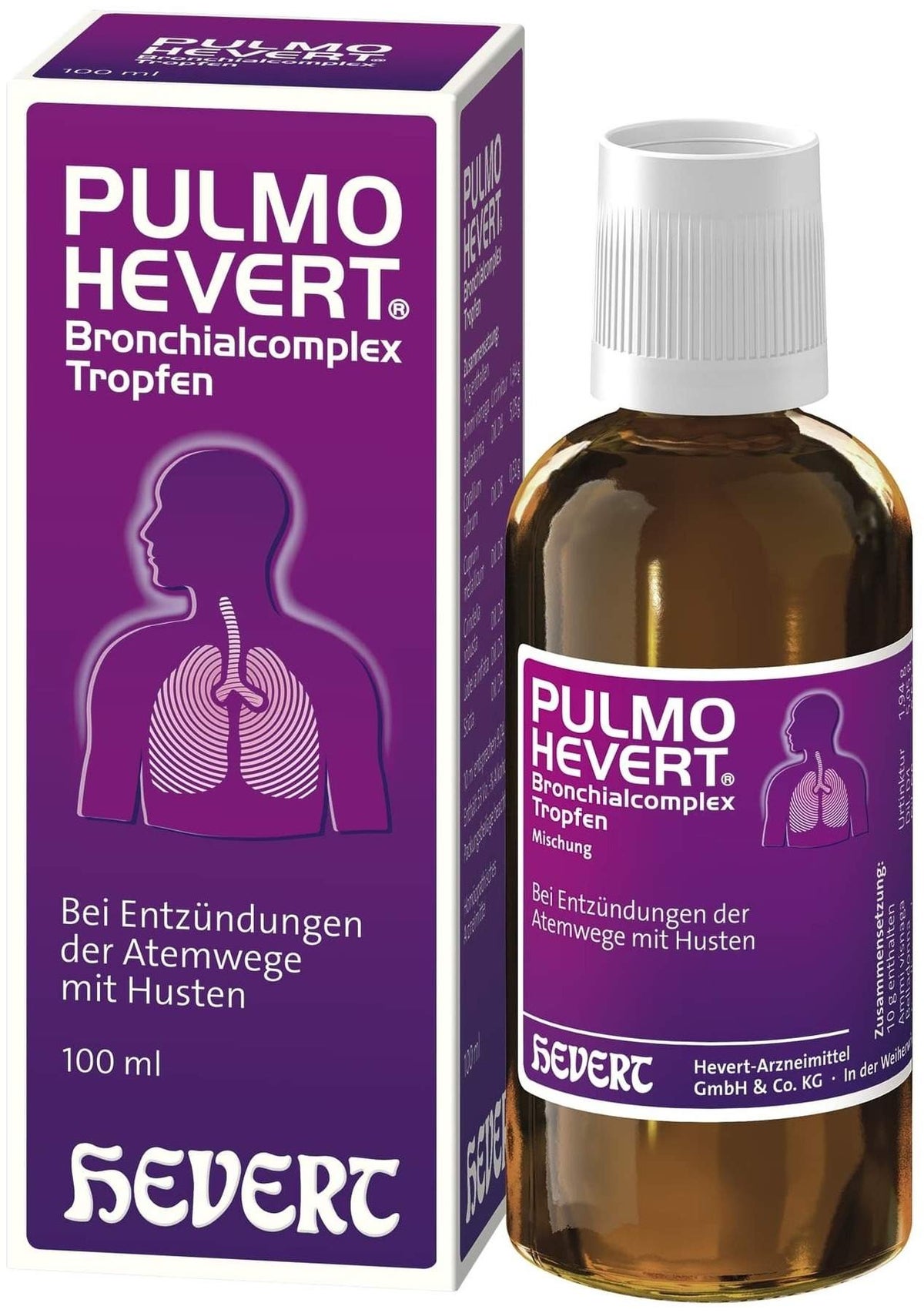 Pulmo Hevert Bronchialcomplex 100 ml Tropfen