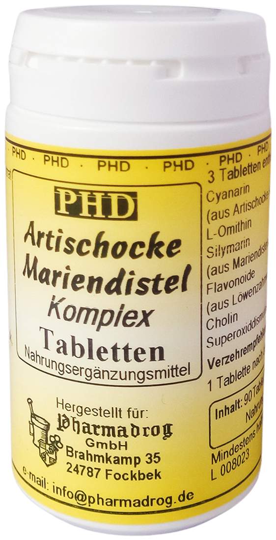 Artischocke Mariendistel Komplex Tabletten 90 Stück
