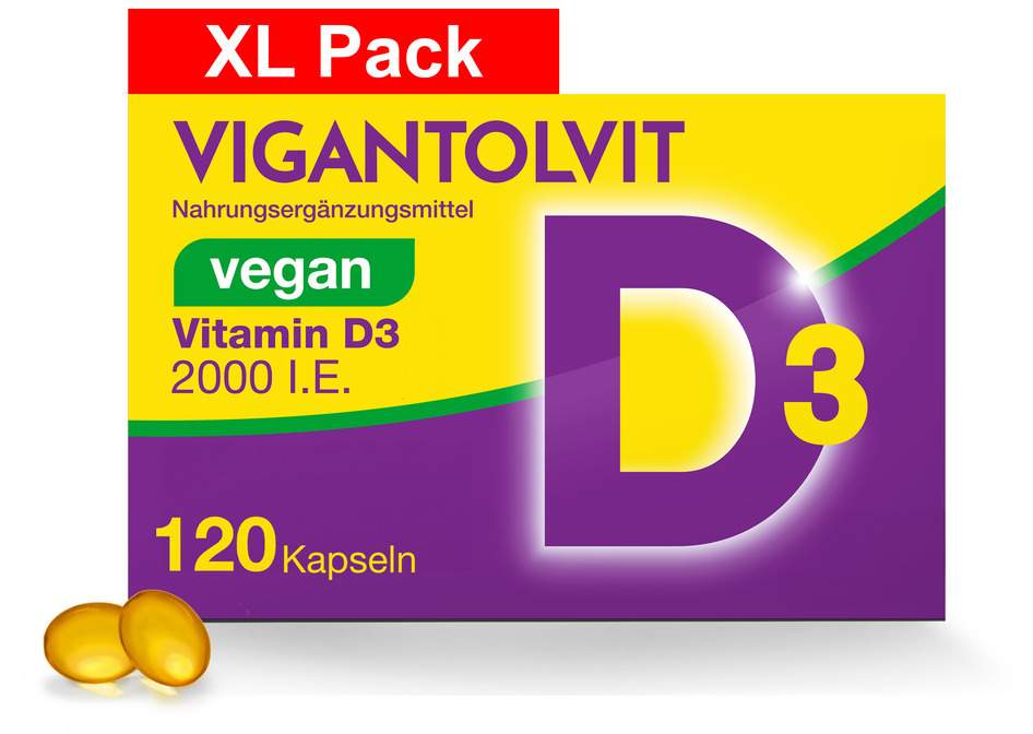 Vigantolvit 2000 I.E. Vitamin D3 vegan 120 Kapseln