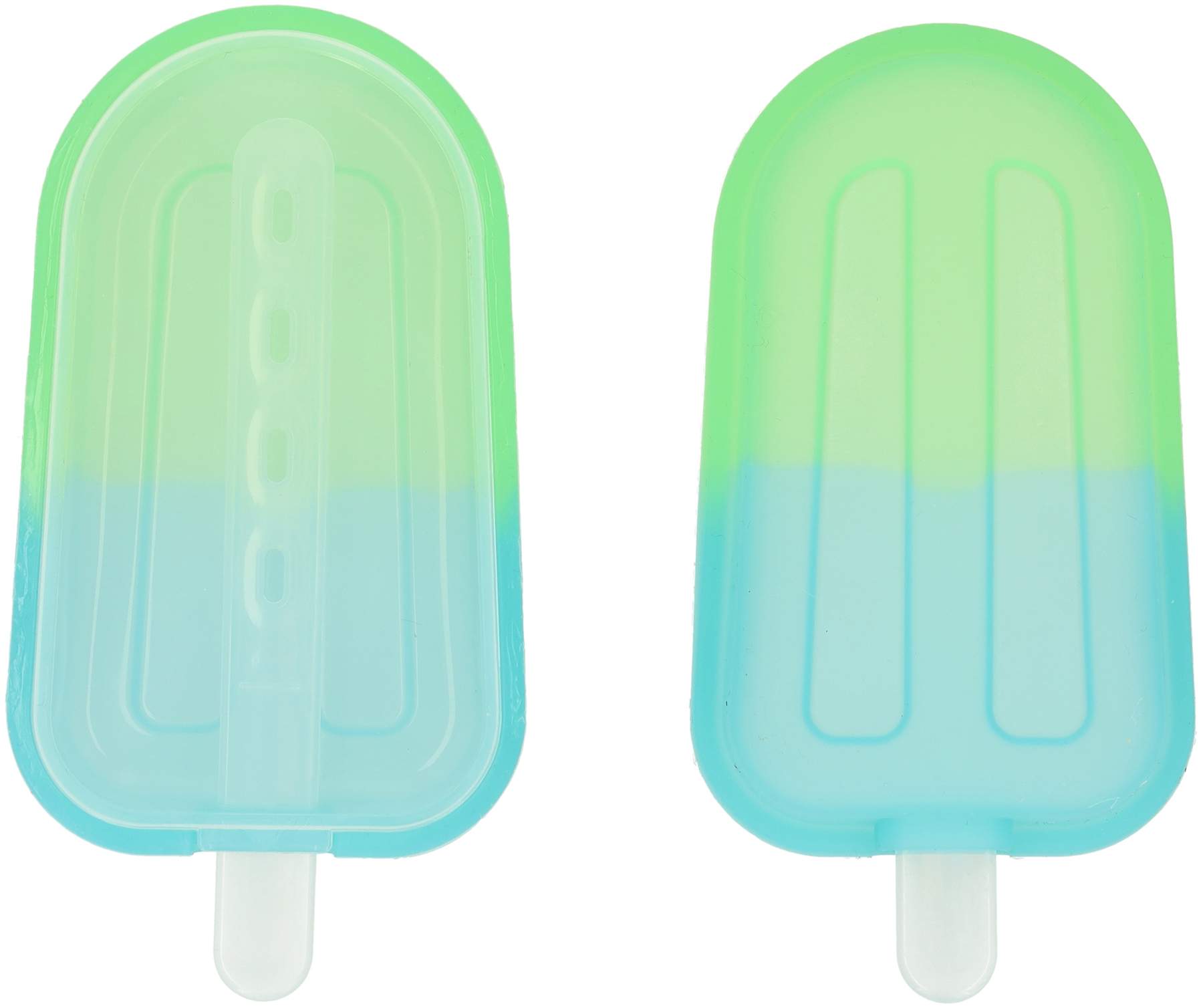 Silikon-Eisformen Blau-Grün 2 Stück