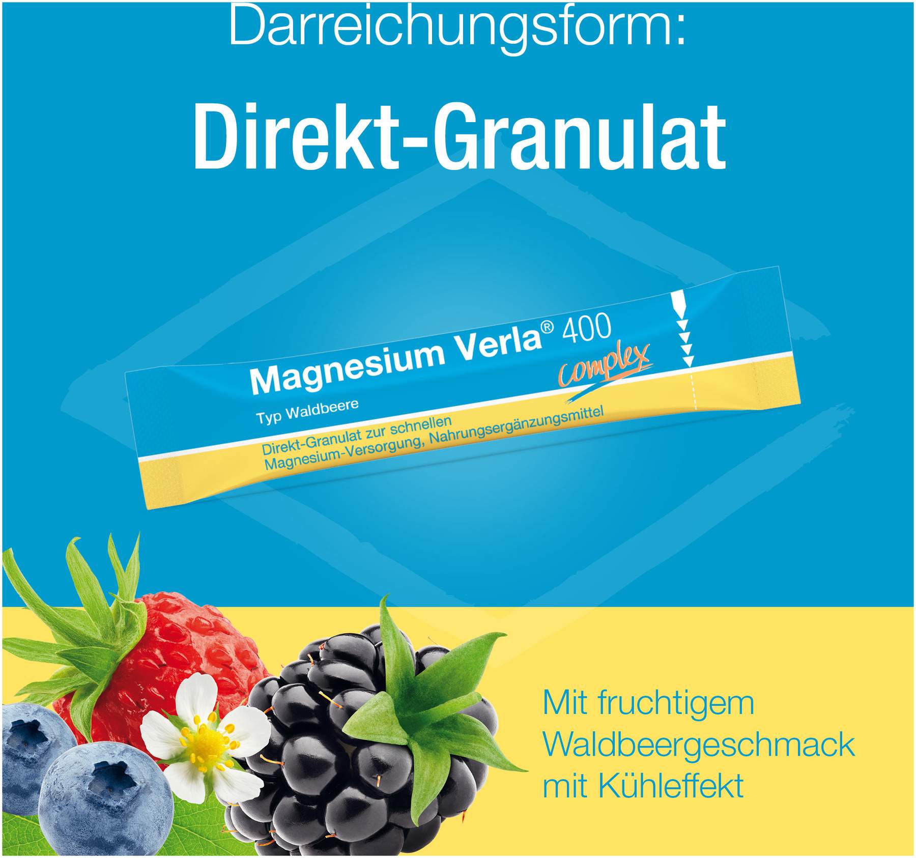 Magnesium Verla 400 Waldbeere Direkt-Granulat