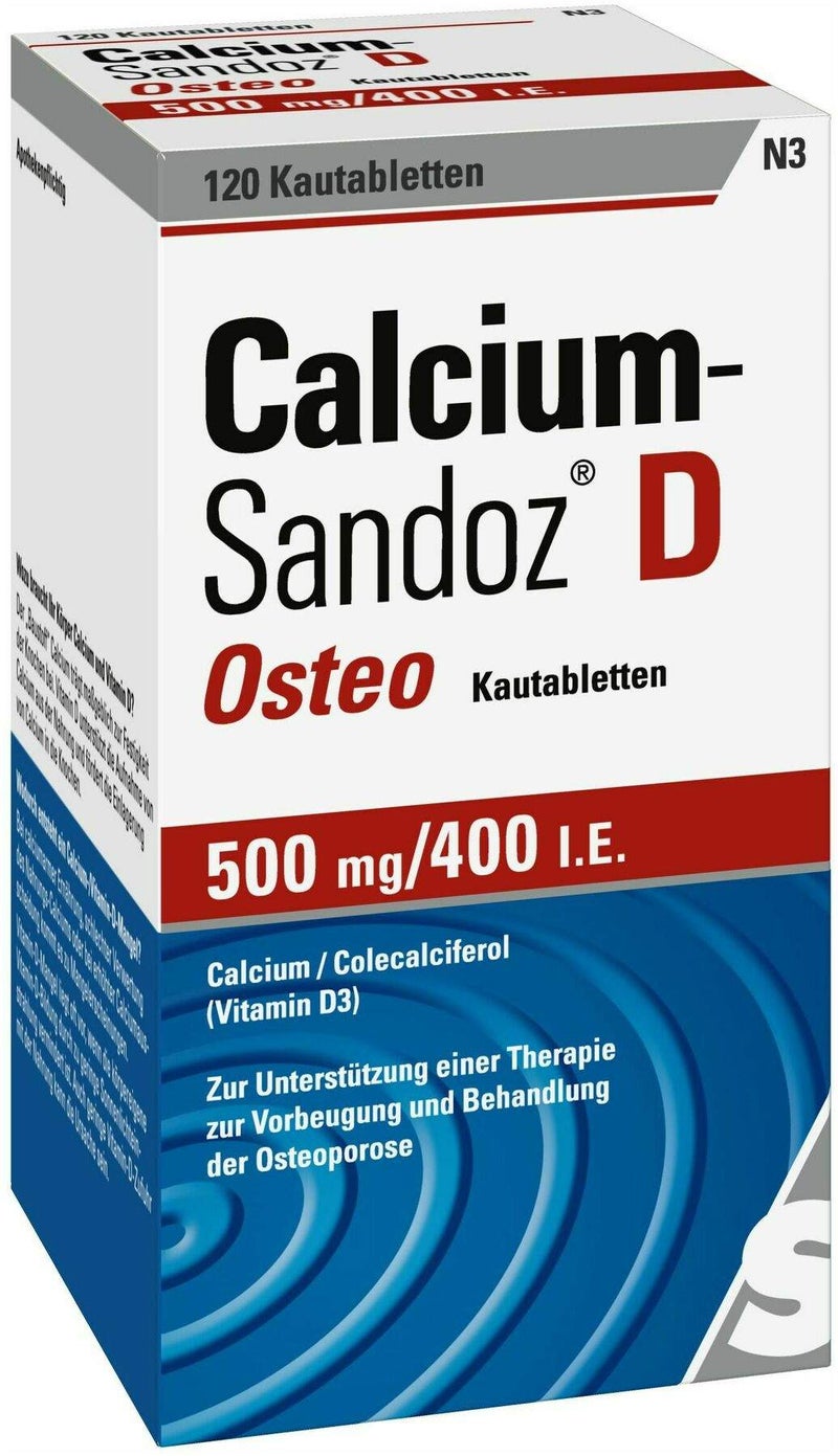 Calcium Sandoz D Osteo 120 Kautabletten