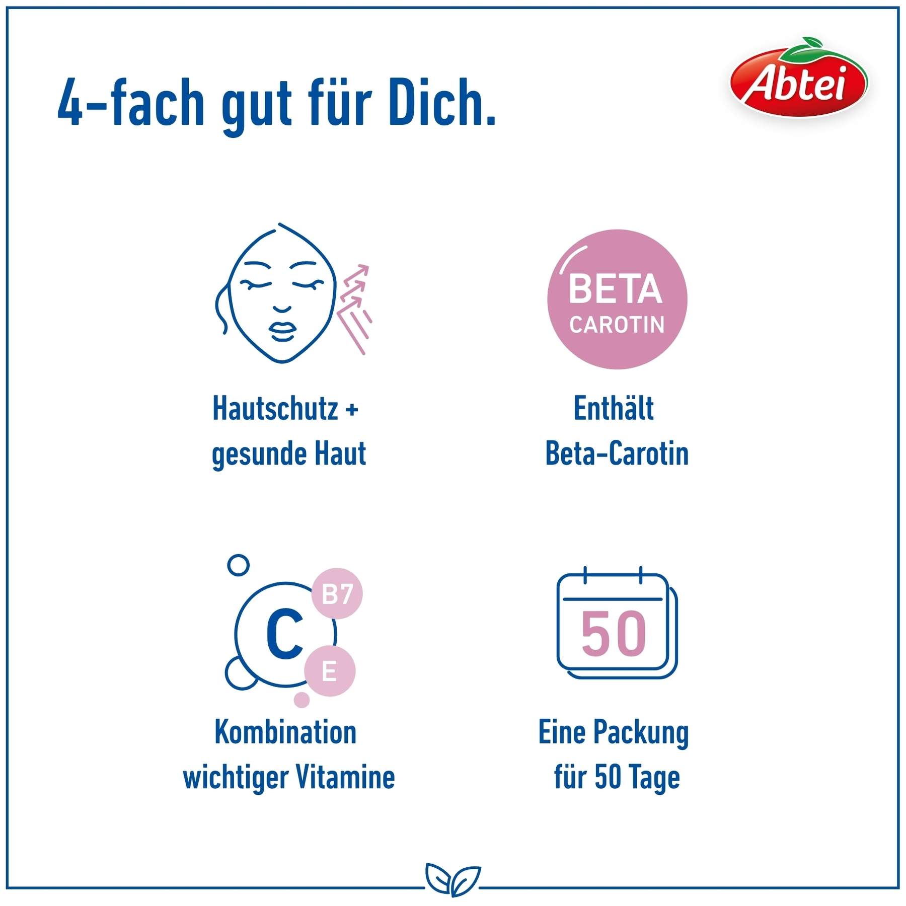 Abtei Beta - Carotin Plus 50 Kapseln