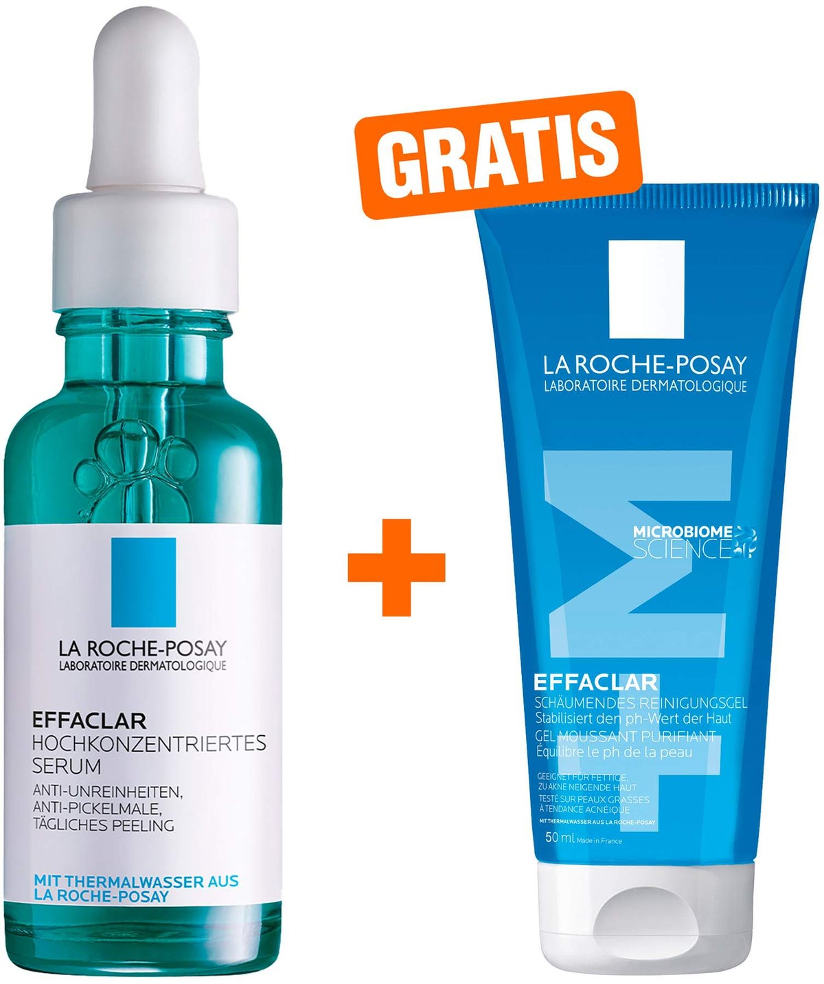 La Roche Posay Effaclar hochkonzentriert 30 ml Serum + gratis Effaclar Gel 50 ml Mini