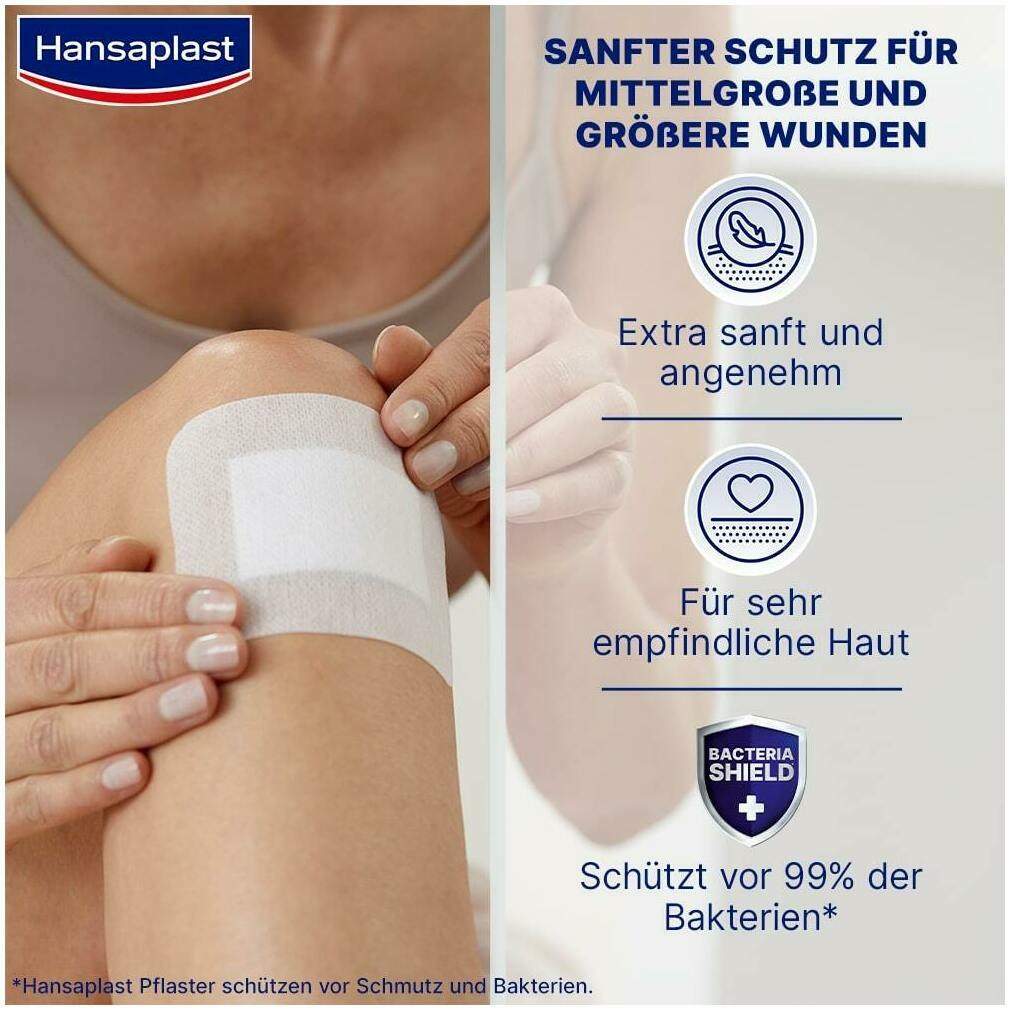 Hansaplast Ultra Sensitive Wundpflaster XXL 8 x 10 cm