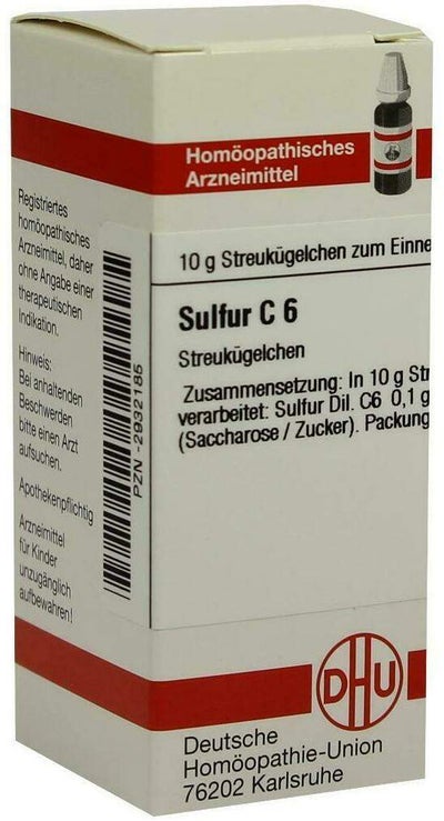 Dhu Sulfur C6 10 G Globuli