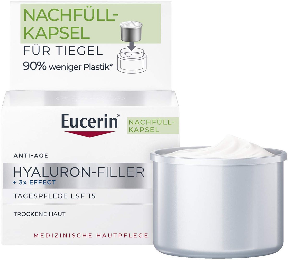 Eucerin Anti Age Hyaluron Filler Tagespflege Trockene Haut Refill 50 ml