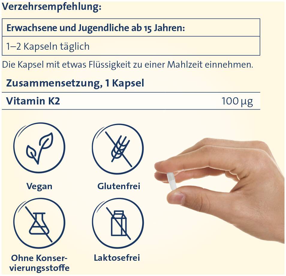 Vitamin K2 Hevert 100 µg 120 Kapseln