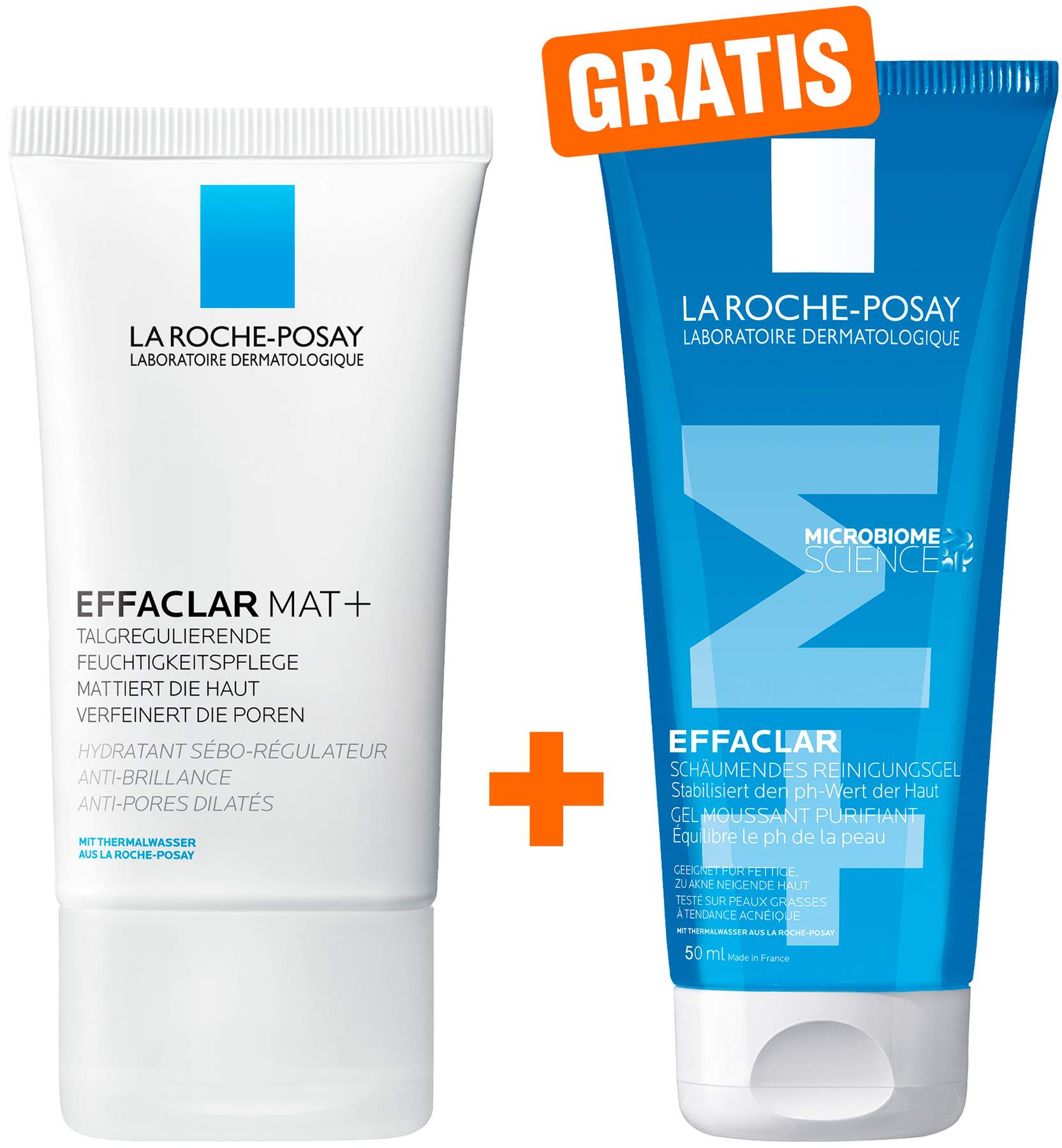 La Roche Posay Effaclar Mat+ 40 ml Creme + gratis Effaclar Gel 50 ml