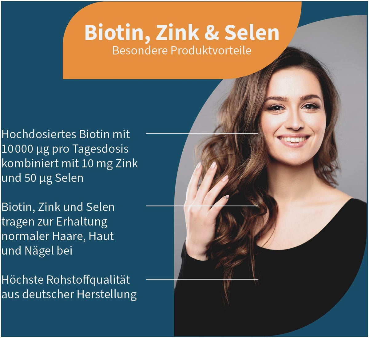 Biotin + Zink + Selen hochdosiert 365 Presslinge