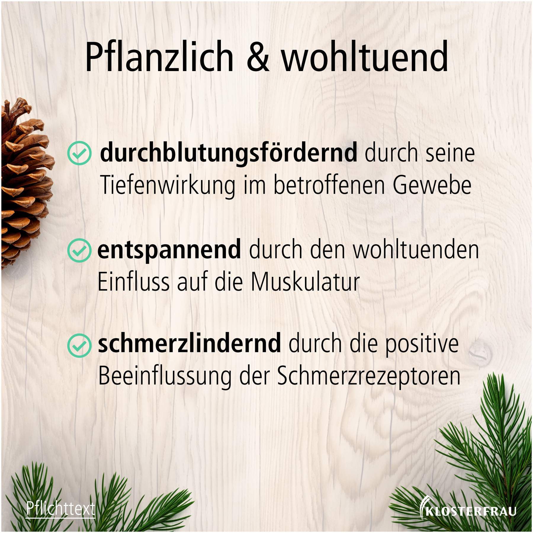 Klosterfrau Franzbranntwein Latschenkiefer Dosierflasche 200 ml