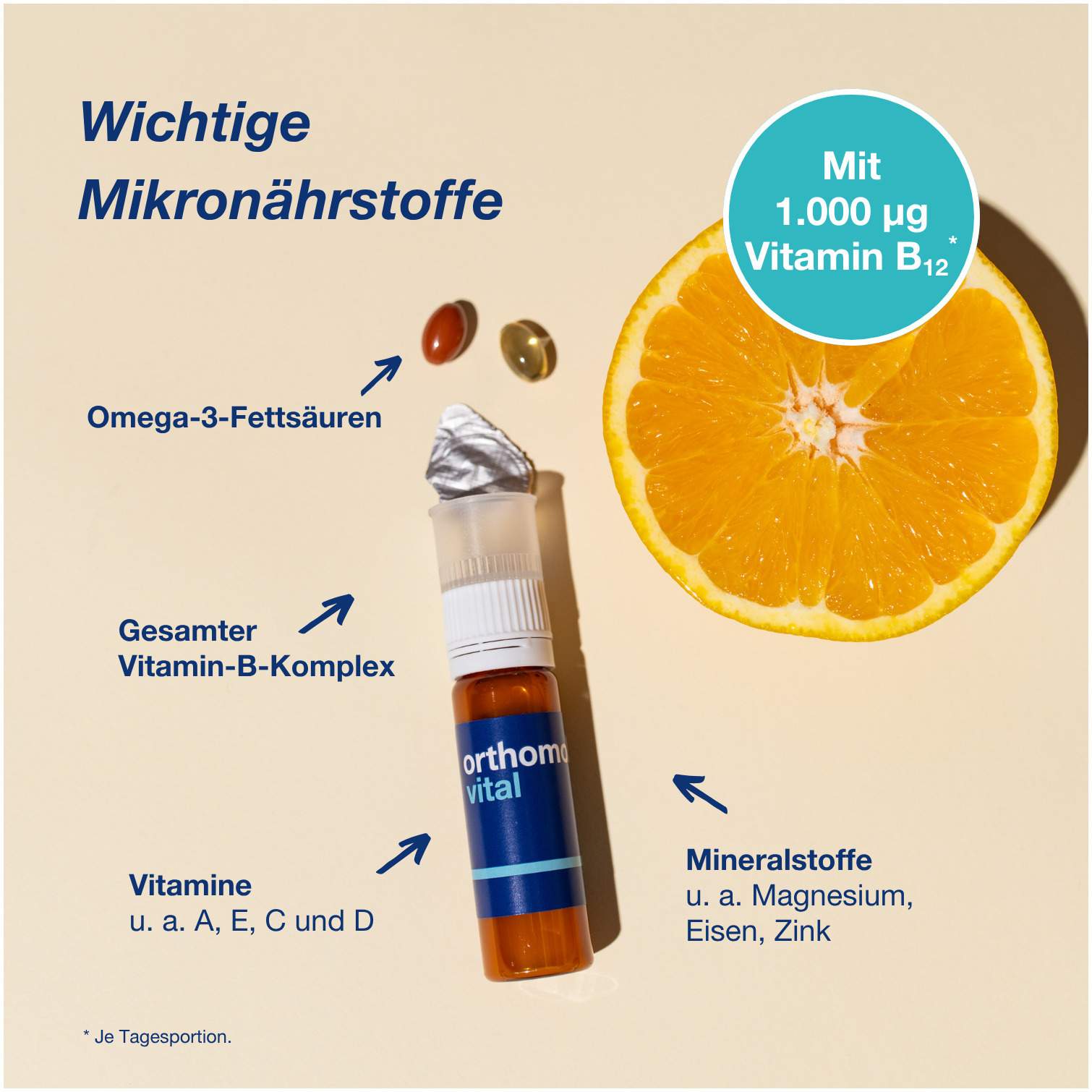 Orthomol Vital 7 Trinkfläschchen 1 Kombipackung