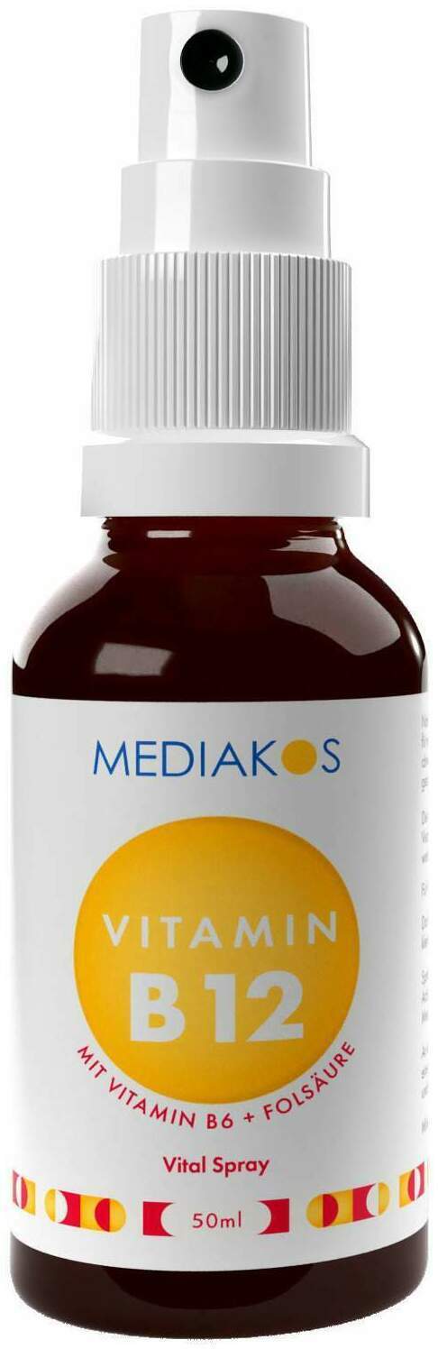 Vitamin B12 + B6 + Folsäure Mediakos Vital Spray 50 ml