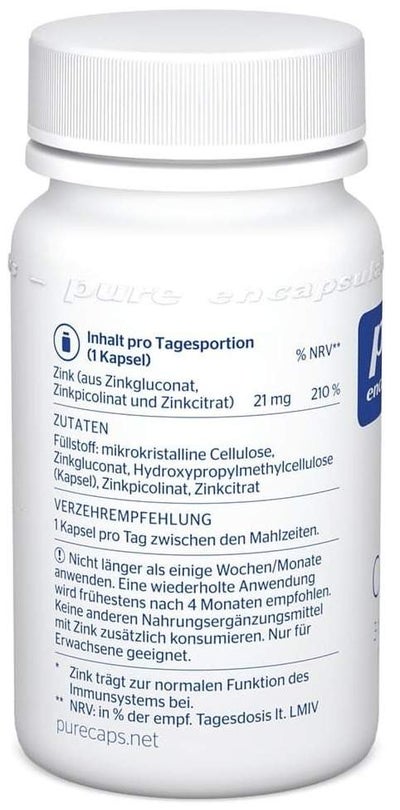 Pure Encapsulations Zink Complex 60 Kapseln