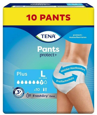 Tena Pants Plus L bei Inkontinenz 10 Stück