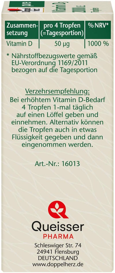 Doppelherz Pure Vitamin D3 2000 I.E. Tropfen 9,2 ml