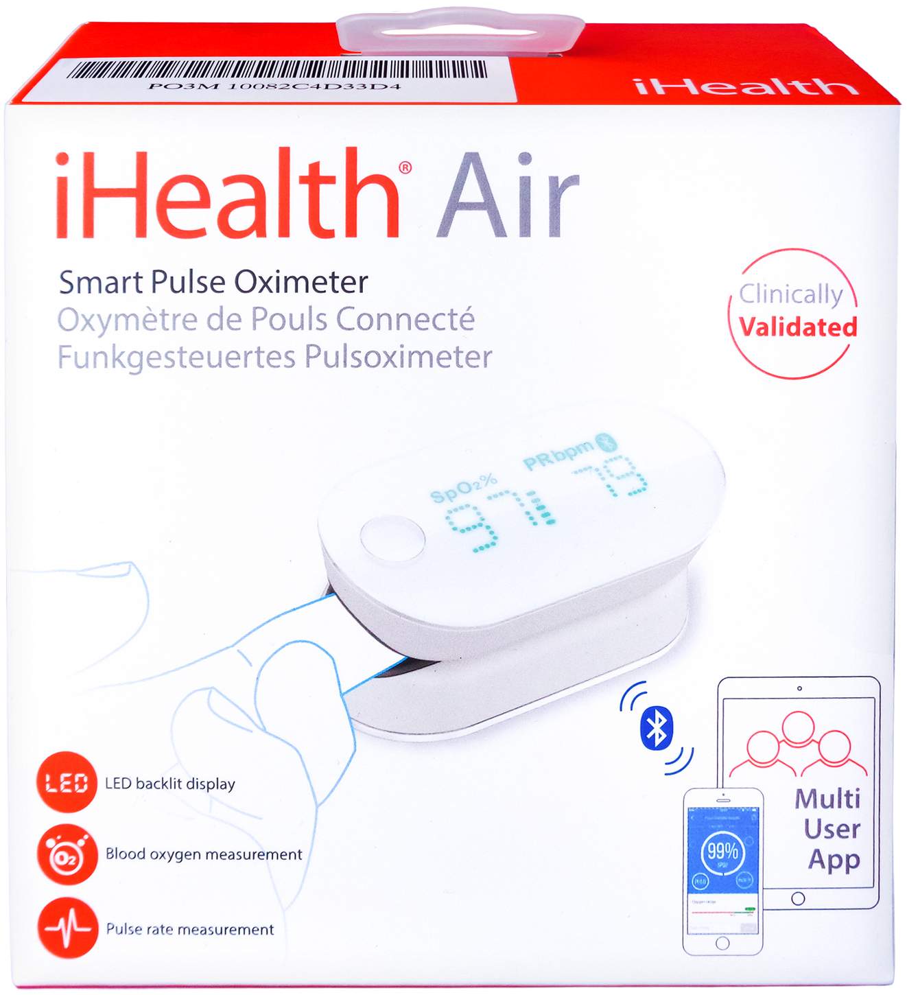 Oximeter Ihealth Air Smartphones 1 Stk