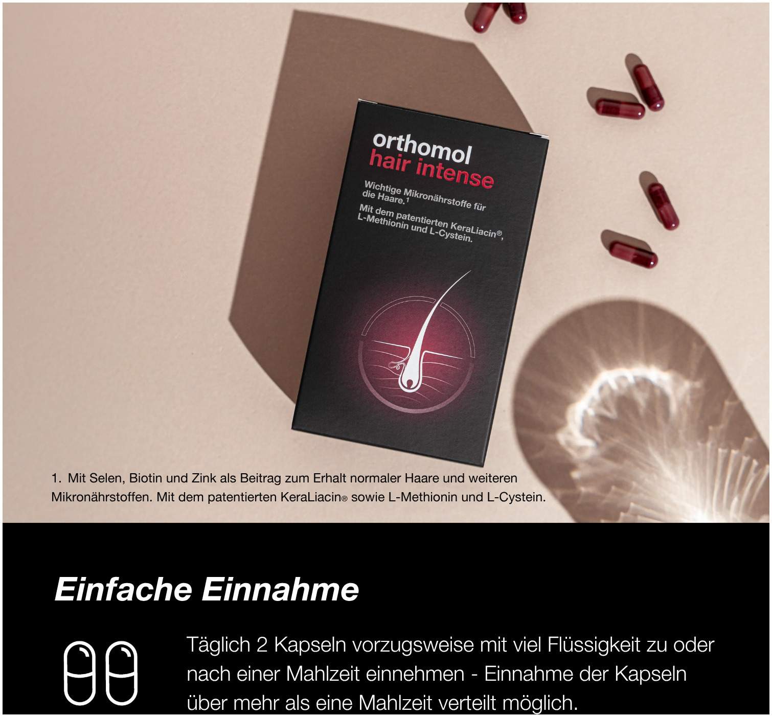 Orthomol Hair Intense Kapseln 30 Tagesportionen