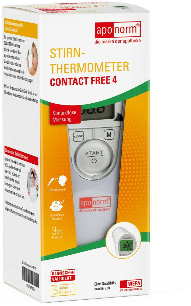 Aponorm Fieberthermometer Stirn Contact Free 4