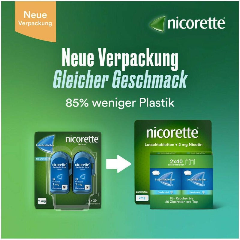 Nicorette Freshmint 4 mg 80 Lutschtabletten