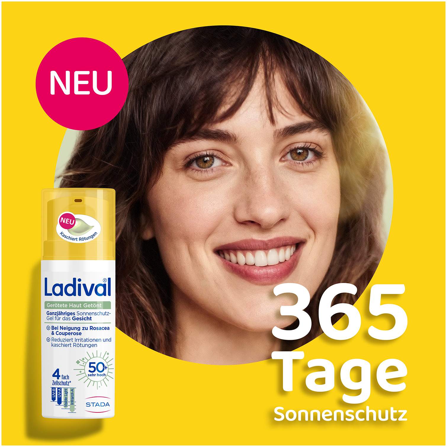 Ladival Gerötete Haut Sonnenschutz-Gel getönt LSF 50+ 50 ml