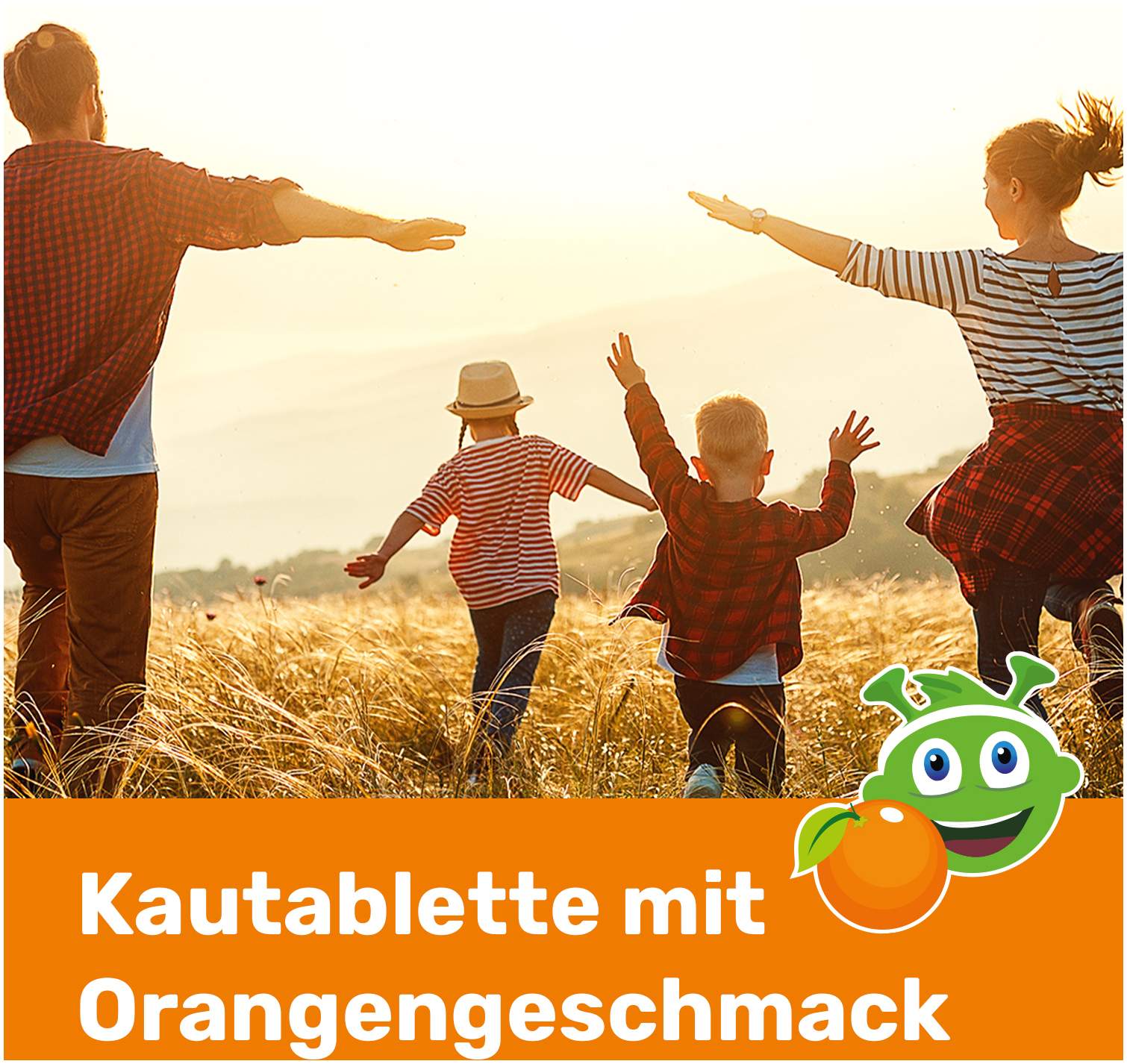 Eunova Junior Kautabletten mit Orangengeschmack 100 Stück