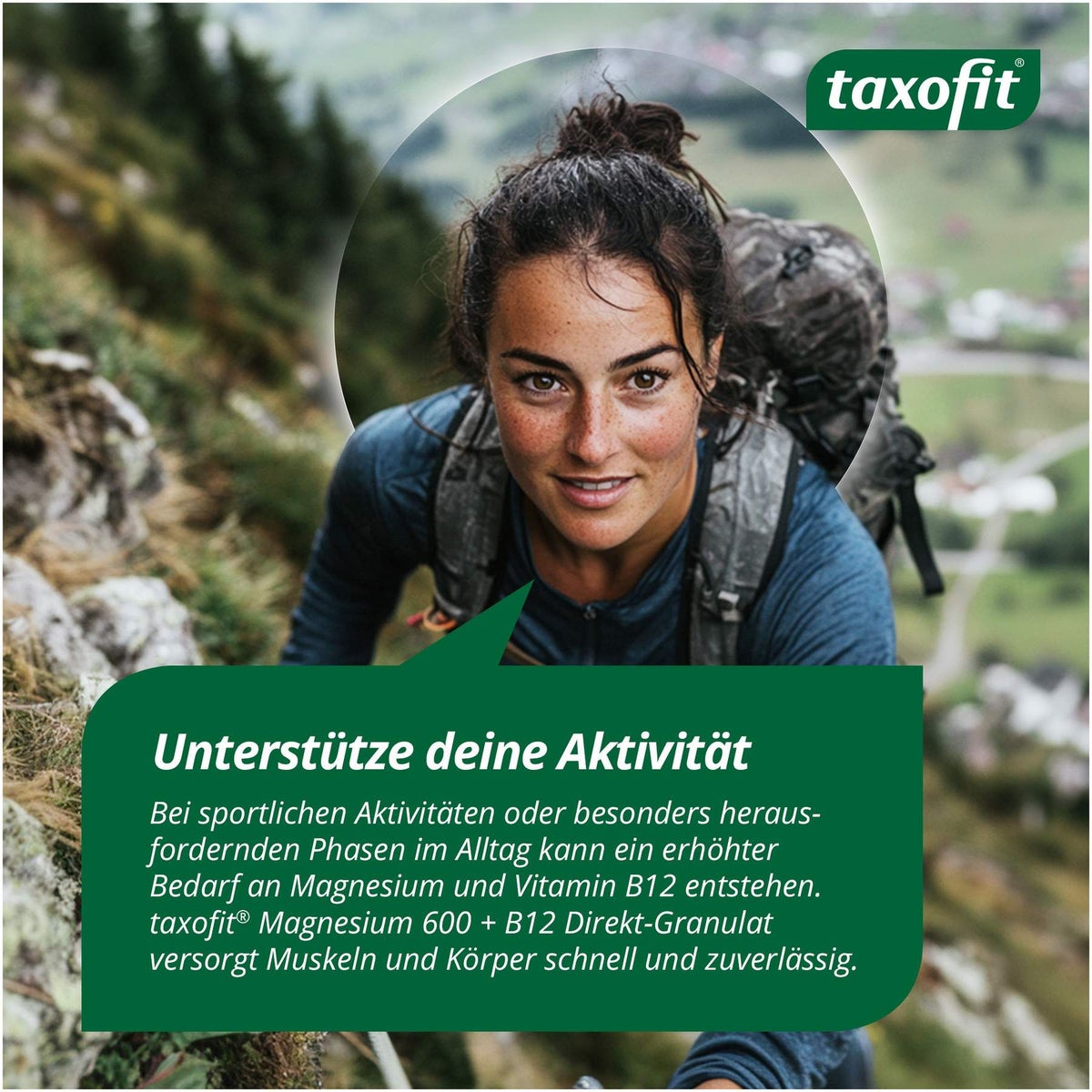 Taxofit Magnesium 600+ B12 Direkt Granulat 20 Sticks