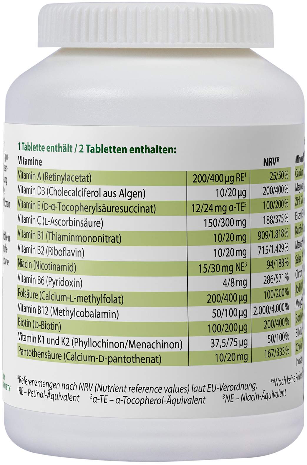 Omnivegan Multi Zertifiziert Vegan Tabletten  90 Stück
