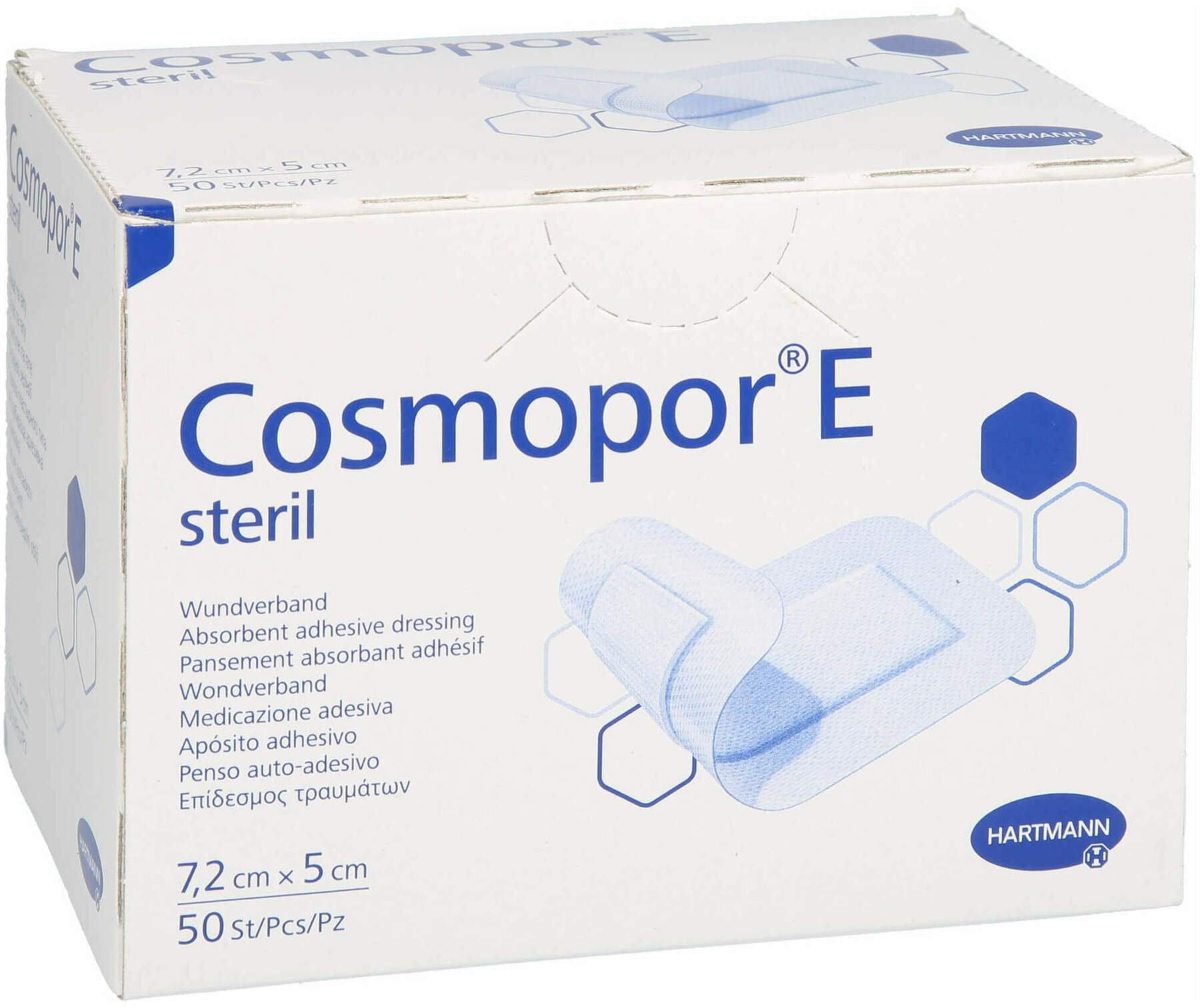 Cosmopor E Steril 5 X 7,2 cm 50 Stück
