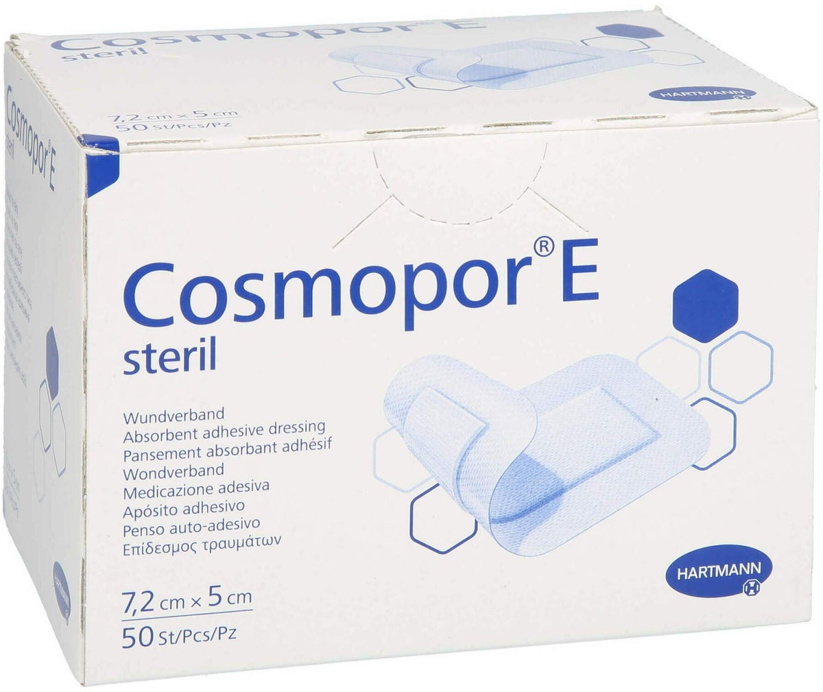 Cosmopor E Steril 5 X 7,2 cm 50 Stück