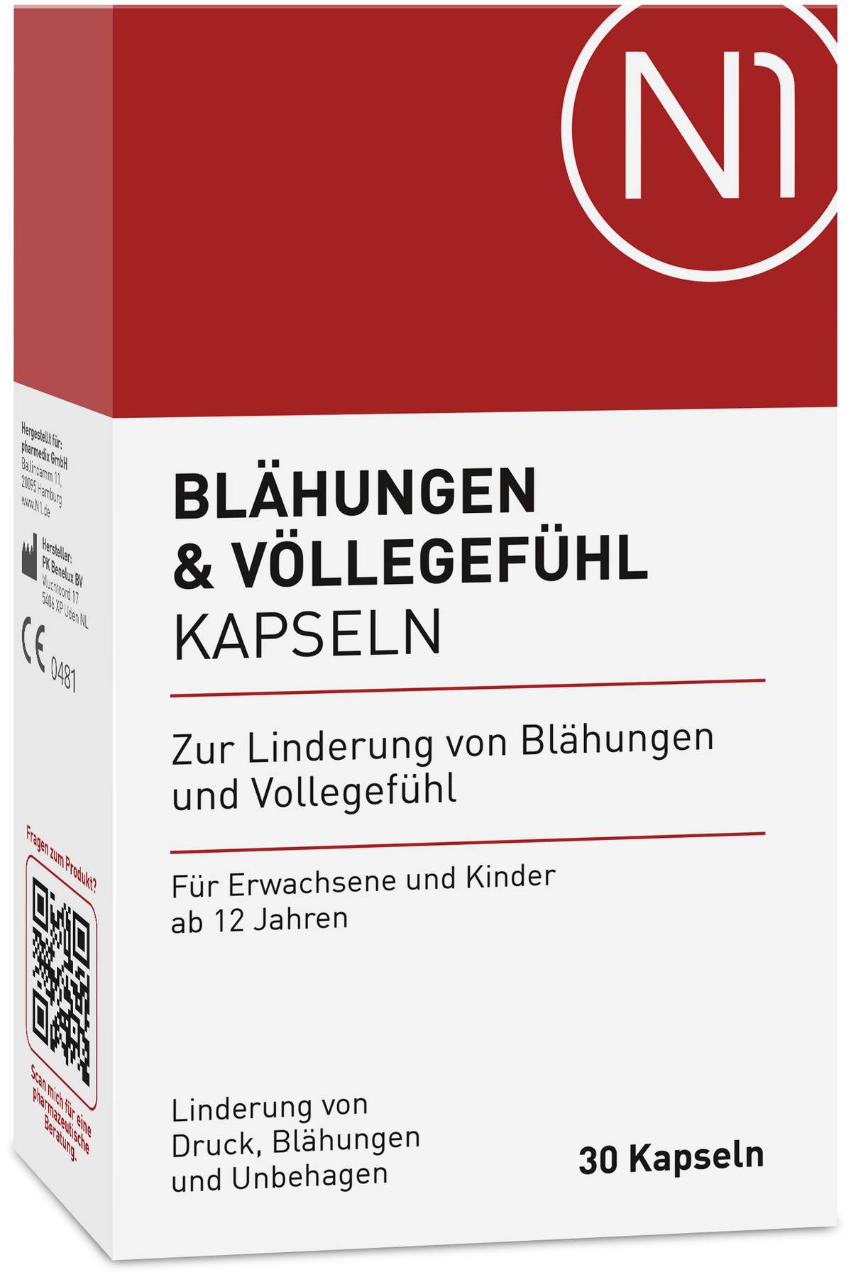 N1 Blähungen & Völlegefühl Kapseln 30 Stück