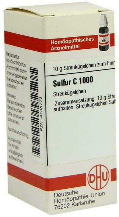 Dhu Sulfur C1000 10 G Globuli