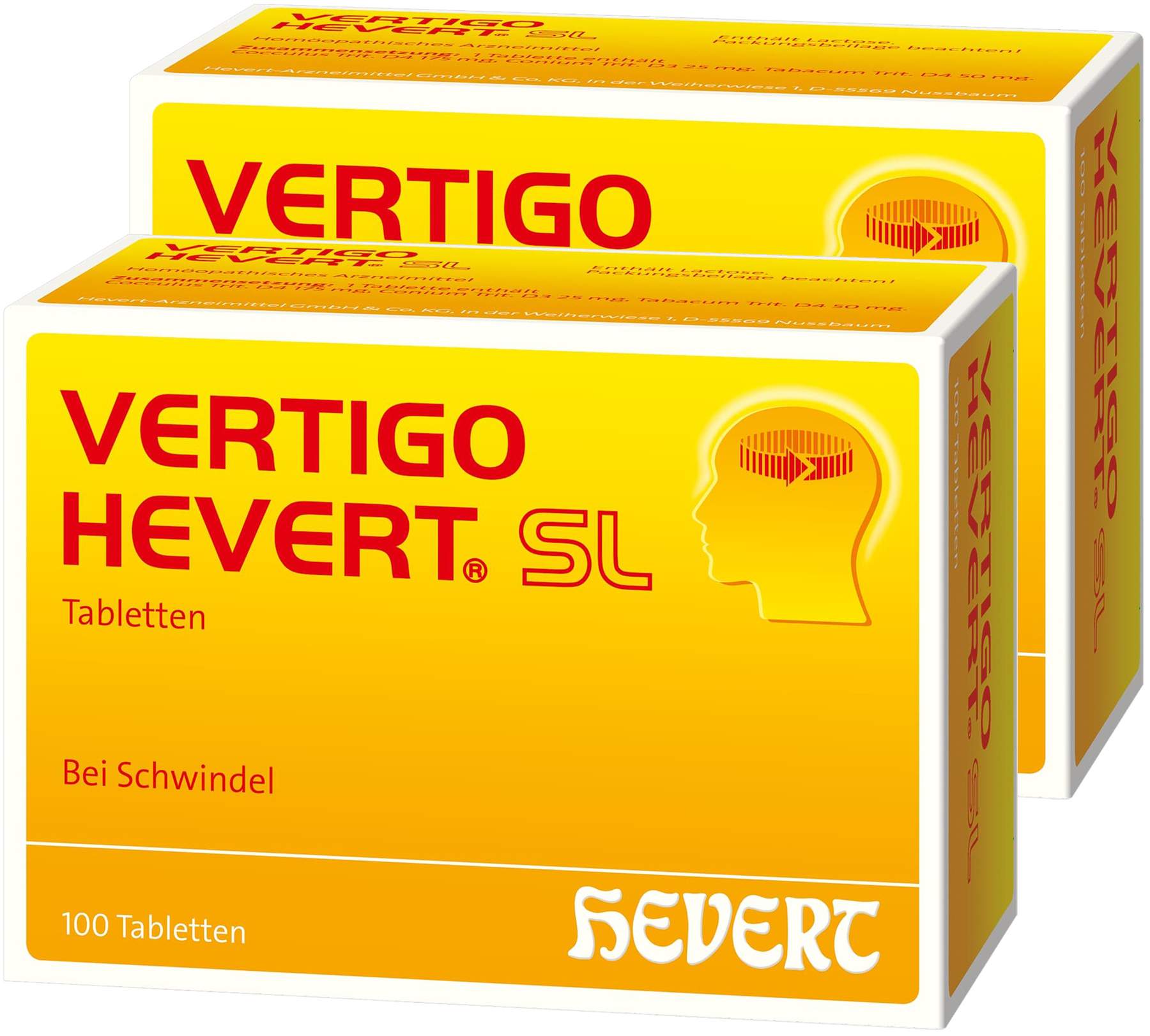 Vertigo Hevert SL 2 x 100 Tabletten