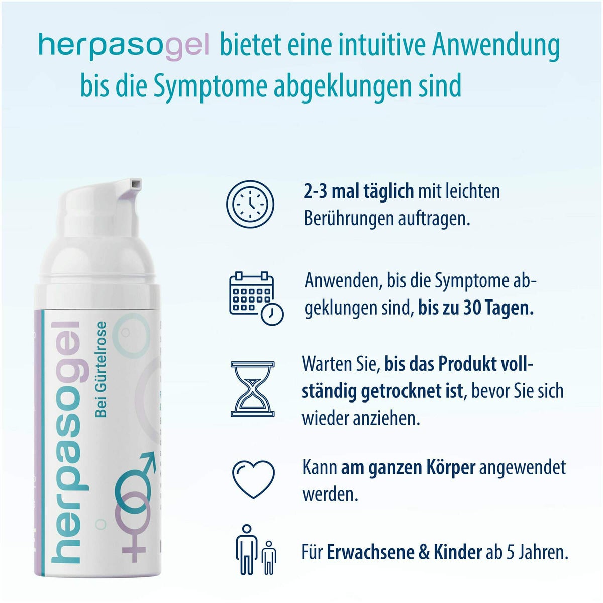 Herpasogel bei Gürtelrose 50 ml