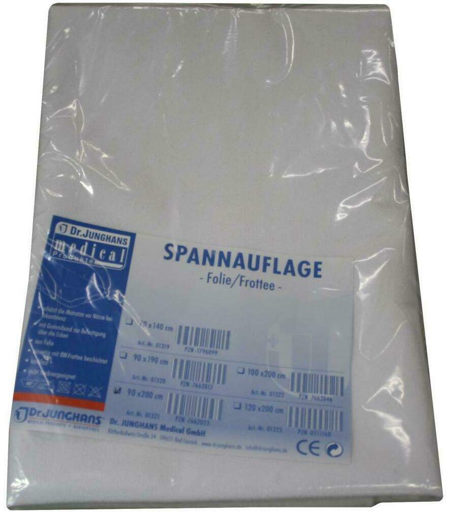 Frottee Spannauflage 90x200cm Mit Folie